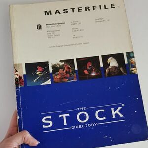 1990 Masterfile Stock Photography Directory Index Catalog Vintage Photo Graphic